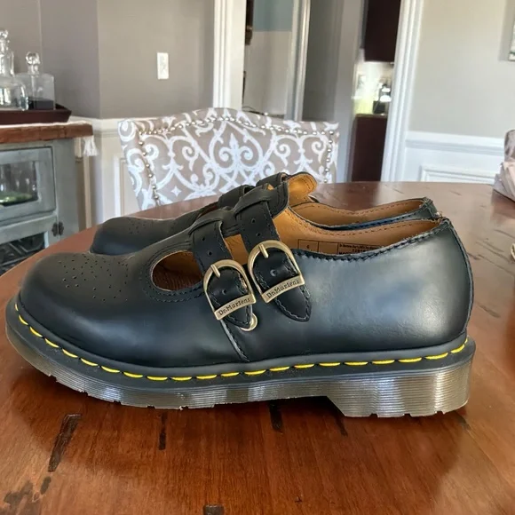 Dr. Martin Smooth Leather Mary Jane Shoes 8065 - Picture 2 of 2